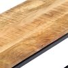 vidaXL Panca da Pranzo 120 cm in Legno Massello di Mango Grezzo