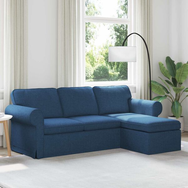vidaXL Divano 180cm Blu Metallo