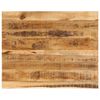 vidaXL Piano Tavolo 90x80x3,8 cm Bordi Vivi Legno di Mango Grezzo
