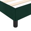vidaXL Giroletto senza Materasso Verde Scuro 80x200 cm in Velluto