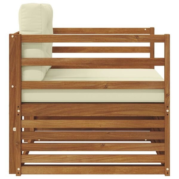 vidaXL Set di divani da esterno Legno di Acacia Massello e Poliestere