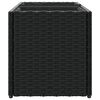 vidaXL Fioriera da Giardino con 2 Vasi Nera 72x30x32 cm in Polyrattan