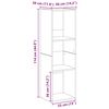 vidaXL Libreria Rovere Artigianale 36x30x114 cm in Legno Multistrato