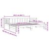 vidaXL Divano Letto con Letto Estraibile Bianco 90x200cm Massello Pino