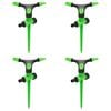 vidaXL Irrigatori Rotanti 4 pz Verdi e Neri 16x13,5x25,5 cm ABS e PP