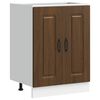vidaXL Mobile base lavello Kalmar Rovere Marrone 60x46x81,5 cm