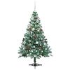 vidaXL Albero di Natale artificiale Verde 150 cm PVC e Acciaio