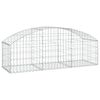 vidaXL Cesto Gabbione ad Arco 150x50x40/60 cm Ferro Zincato