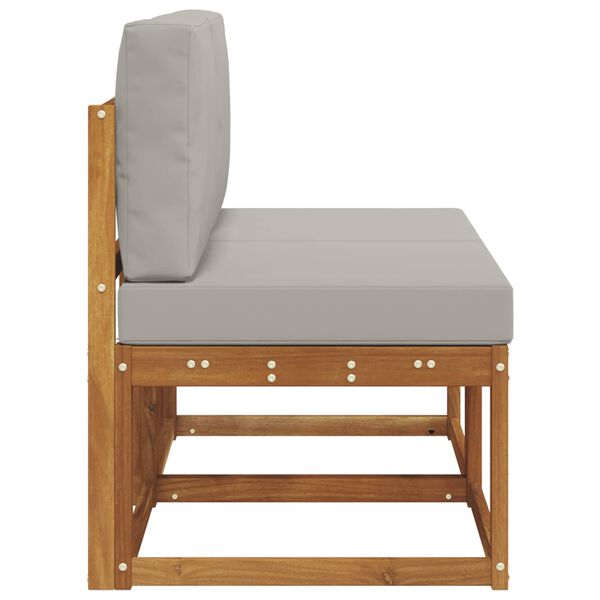 vidaXL 2 Pezzo Divano centrale per esterno Legno di Acacia Massello