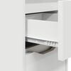 vidaXL Comodini 2 pcs Bianco 30,5 x 30 x 43 cm Legno multistrato