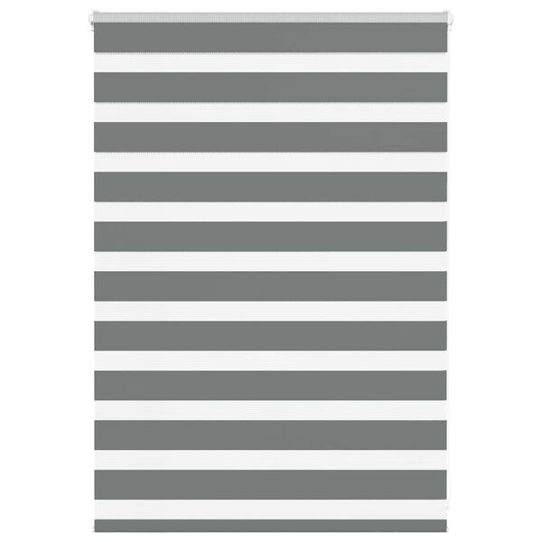 vidaXL Tenda a Rullo Zebra Larghezza Tessuto 105,9 cm Poliestere