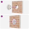 vidaXL Coperture per ventilazione d'aria 4 pcs Argento 80 mm