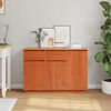 vidaXL Credenza Marrone cerato 110 x 34 x 75 cm Pino massello