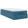 vidaXL Struttura Letto Pouf con Materasso 90x190 cm in Velluto