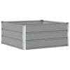 vidaXL Fioriera Grigio chiaro 100 x 100 x 45 cm Acciaio