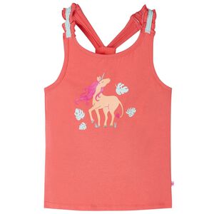 vidaXL Canotta da Bambina Corallo 116