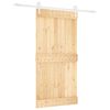 vidaXL Porta scorrevole Naturale e Bianco 100 x 210 cm
