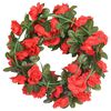 vidaXL Ghirlande Fiori Artificiali Natale 6 pz Rosso 240 cm