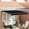 vidaXL Tenda Retrattile Nero 300 x 250 cm Poliestere e Acciaio