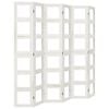 vidaXL Divisorio Ambienti 6Pannelli Bianco Legno Massello di Paulownia