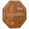 vidaXL Piano per Tavolo 40x40x2,5 cm Ottagonale Legno Massello Teak