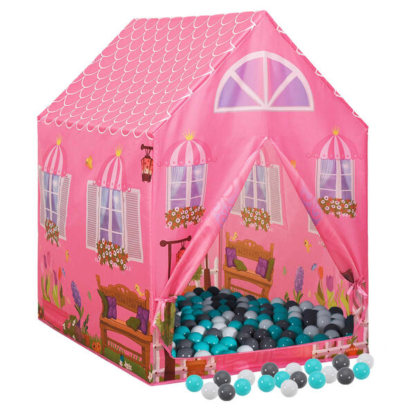 vidaXL Tenda da Gioco per Bambini Rosa con 250 Palline 69x94x104 cm