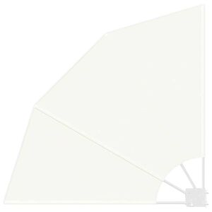 vidaXL Schermo di Privacy per Balcone Crema 115 x 115 cm Poliestere