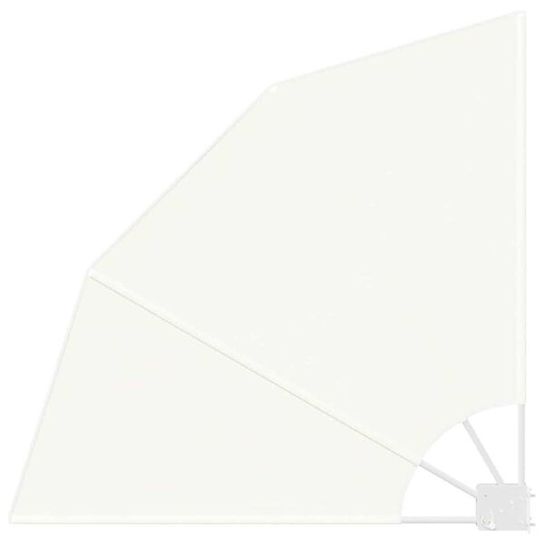 vidaXL Schermo di Privacy per Balcone Crema 115 x 115 cm Tessuto