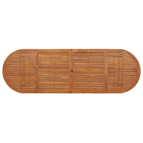 vidaXL Tavolo da Pranzo per Esterni 280x90x75cm Legno Massello Acacia