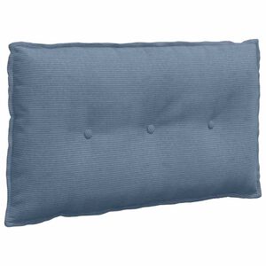 vidaXL Cuscino per Schiena Blu 80 x 50 cm Tessuto in Cords