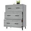 vidaXL Credenza Grigio Sonoma 69,5x34x90 cm in Legno Multistrato