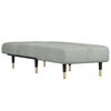 vidaXL Chaise Longue in Velluto Grigio Chiaro