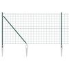 vidaXL Recinzione Euro con Punti 25 x 1 m Acciaio rivestito in PVC