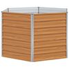 vidaXL Letto rialzato da giardino Marrone Chiaro 129 x 129 x 77 cm