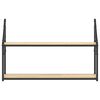 vidaXL Scaffale Parete 2 Ripiani Rovere Sonoma 80x21x51 cm Multistrato