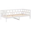 vidaXL Dormeuse Bianca in Legno Massello di Pino 80x200 cm