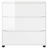 vidaXL Armadio Bianco Lucido 80 x 31 x 81 cm Legno multistrato