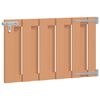 vidaXL Cancello da giardino 100 x 60 cm WPC e Alluminio Marrone