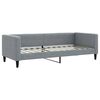 vidaXL Divano Letto con Materasso Grigio Chiaro 80x200 cm in Tessuto