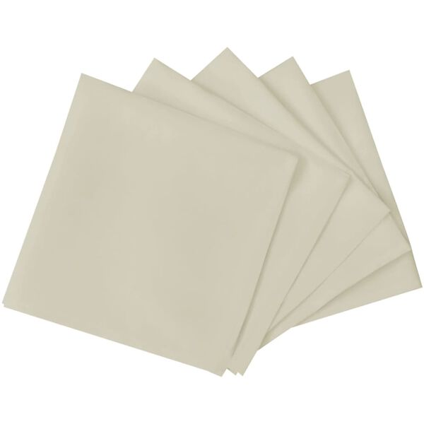 vidaXL Tovaglioli per Banchetti 50 pz Crema 50x50 cm