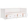 vidaXL Dormeuse senza Materasso Bianca 90x200 cm Legno Massello Pino