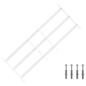 vidaXL Griglia di Sicurezza per Finestra con 3 Traversine 63-114 cm