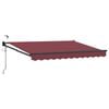vidaXL Tettuccio Elettrico Retrattile Rosso Borgogna 3,5 x 2 m