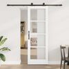 vidaXL Porta scorrevole ORKDAL Bianco e Nero 73,5 x 211 cm