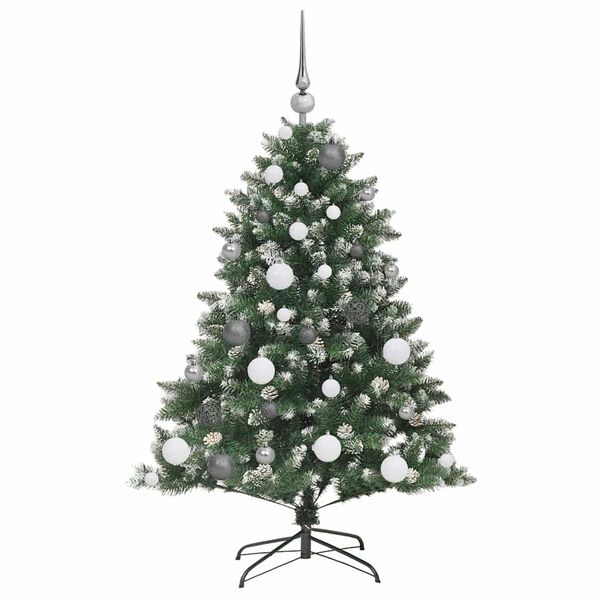 vidaXL Albero di Natale artificiale con 150 LED Verde 120 cm