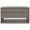 vidaXL Scatola per Cuscini da Esterno Grigio 100x55x55,5 cm Polyrattan