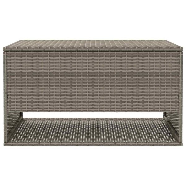 vidaXL Scatola per Cuscini da Esterno Grigio 100x55x55,5 cm Polyrattan