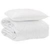 vidaXL Duvet Estivo con cuscino 2 pcs Bianco Microfibra