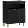 vidaXL Credenza Nera 60x33x75 cm in Legno Multistrato