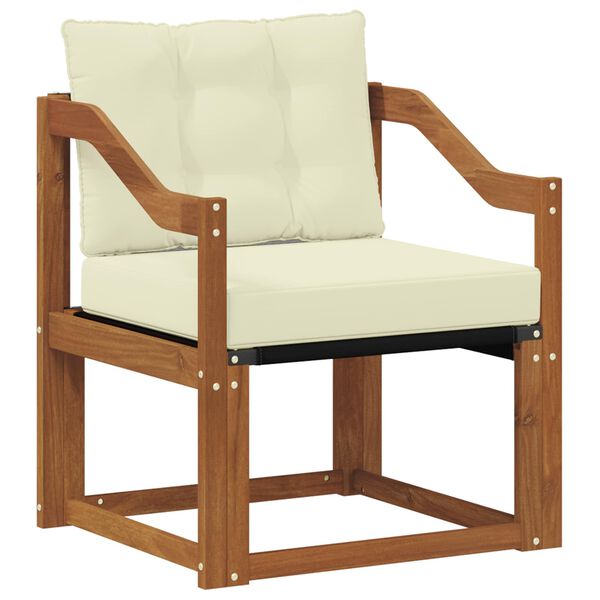 vidaXL Set di divani da esterno Legno di Acacia Massello e Textilene